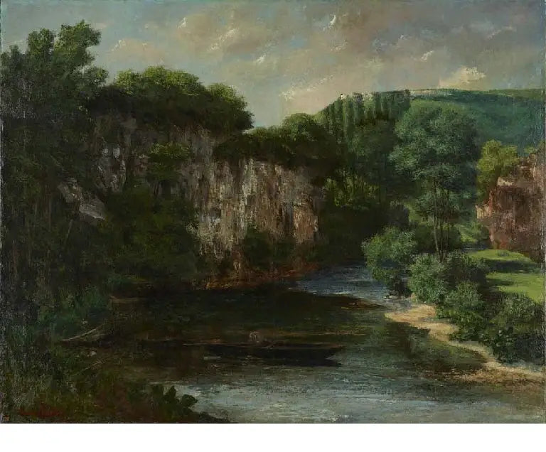 La roche Oraguay, laakso Maisières, Doubs - Gustave Courbet