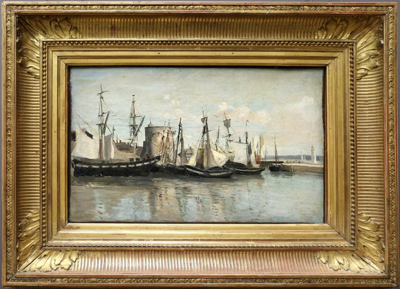 La Rochelle. Ankkurialueen sisäänkäynti. - Jean-Baptiste Camille Corot