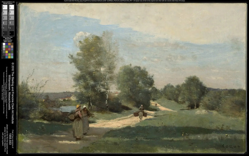 Vesi- ja tienvarsi - Jean-Baptiste Camille Corot