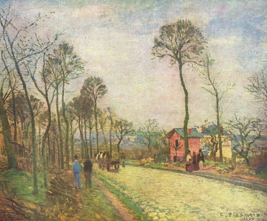 Louveciennesin tie - Camille Pissarro