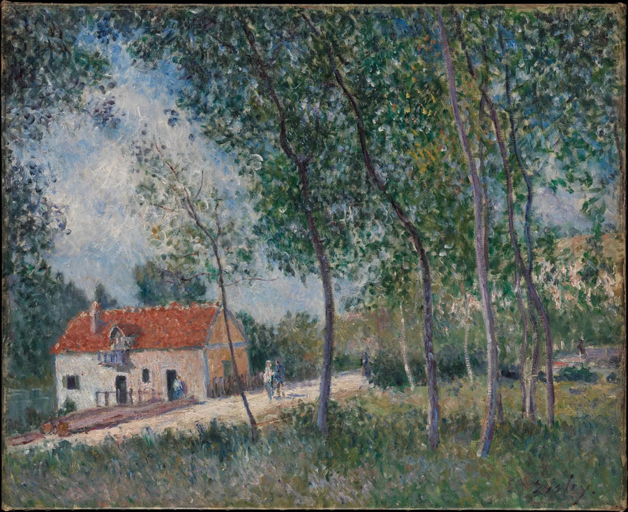 Moretin ja Saint-Mammèsin välinen tie - Alfred Sisley