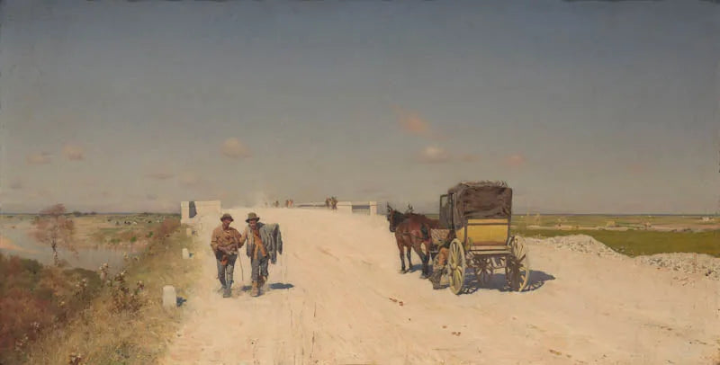 Napolin ja Brindisin välinen tie - Giuseppe De Nittis