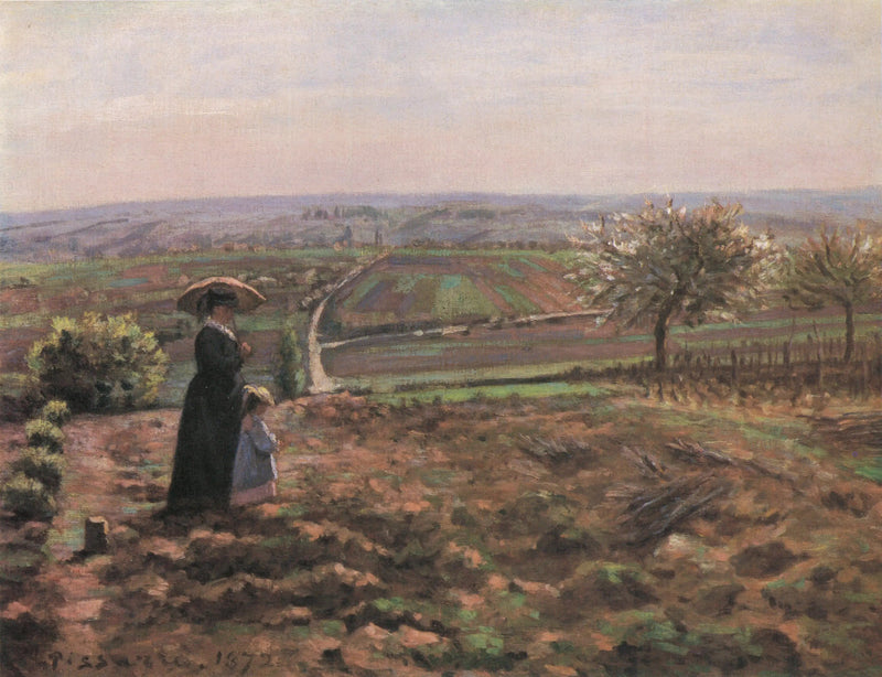 Rouenin tie, Hautilin korkeudet, Pontoise - Camille Pissarro