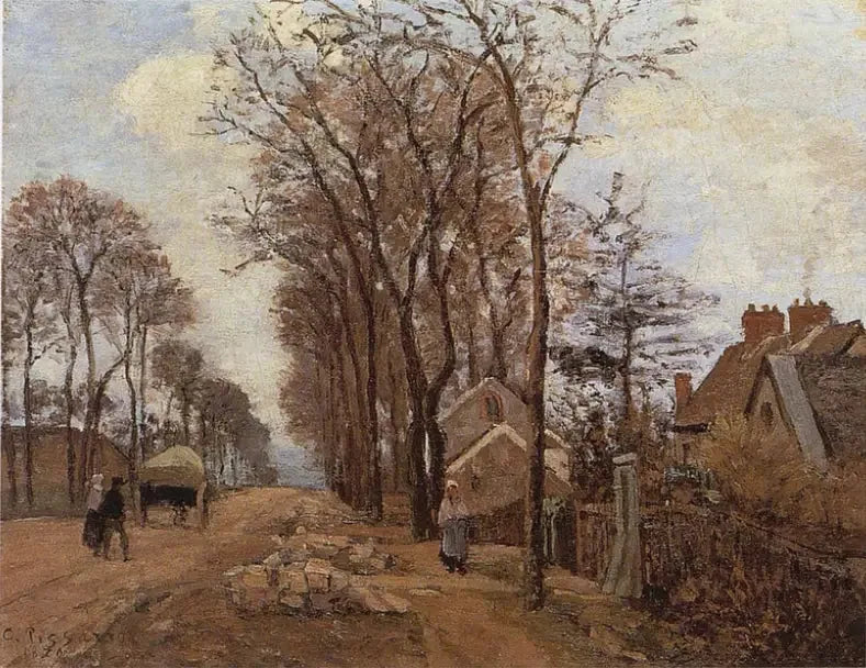 Saint-Germainista Louveciennesiin - Camille Pissarro