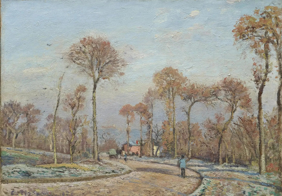 Versaillesin tie, Louveciennes: Aamuhämy - Camille Pissarro