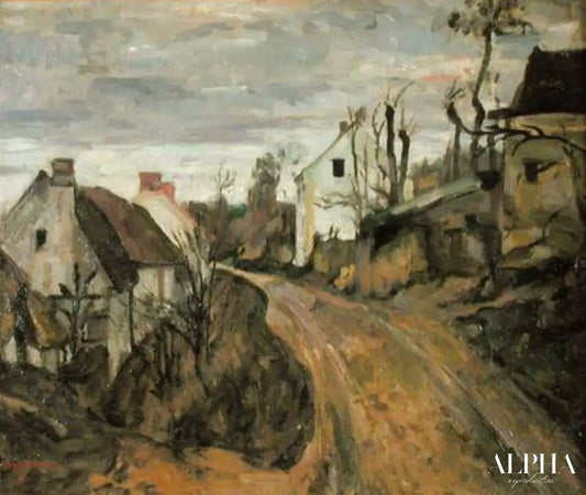 La route du village, Auvers - Paul Cézanne - Reproductions de tableaux et peintures haut de gamme