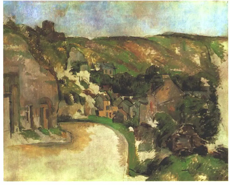 Kiertävä tie La Roche-Guyon - Paul Cézanne