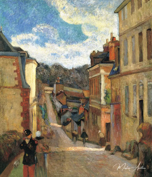 La rue Jouvenet à Rouen - Paul Gauguin - Reproductions de tableaux et peintures haut de gamme