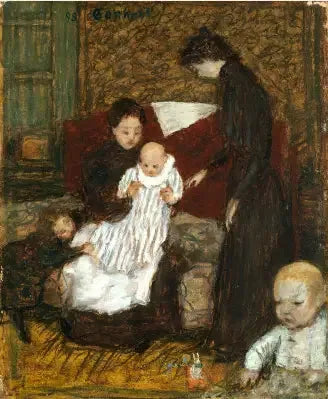 Taiteilijan sisar ja hänen lapsensa - Pierre Bonnard