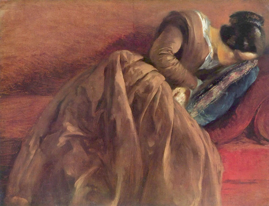 Menzelin sisar, Emilie, nukuksissa - Adolph von Menzel
