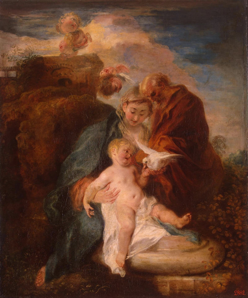 Pyhä perhe - Antoine Watteau