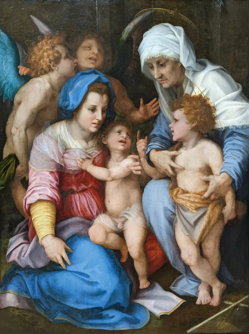 Pyhä perhe enkelien kanssa - Andrea del Sarto