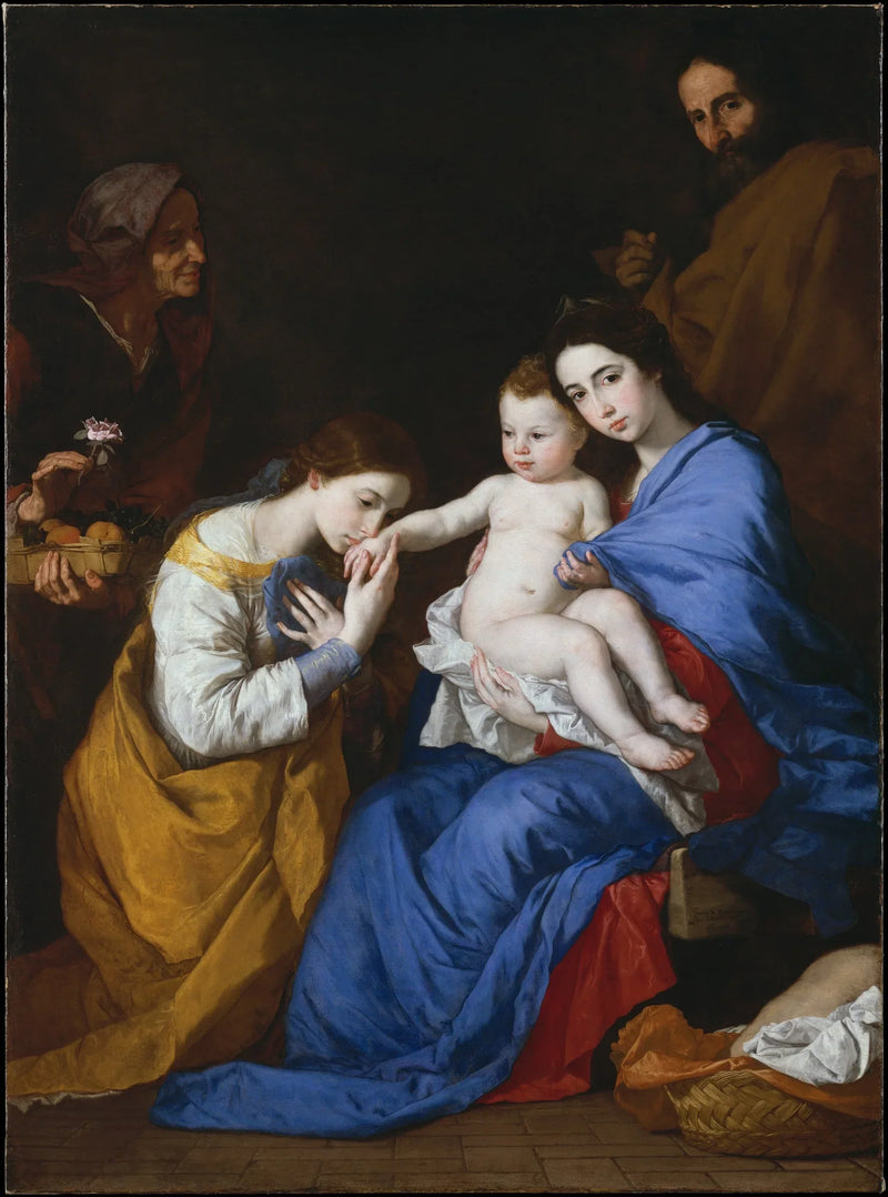 Pyhä perhe, pyhä Anne ja pyhä Katariina Aleksandriasta - Jusepe de Ribera