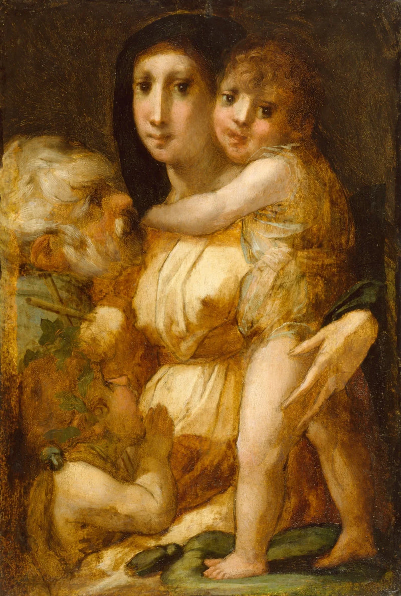 Pyhä perhe ja pyhä Johannes Kastajan lapsi - Rosso Fiorentino