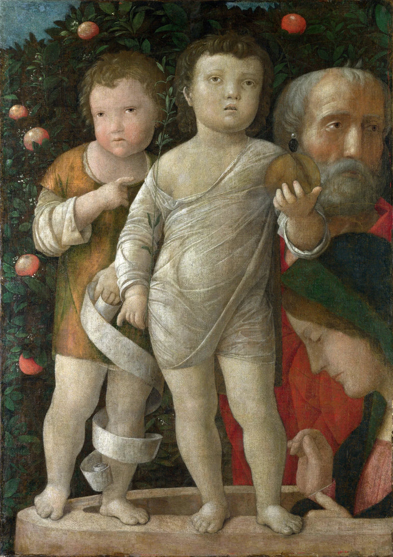 Pyhä perhe ja pyhä Johannes - Andrea Mantegna