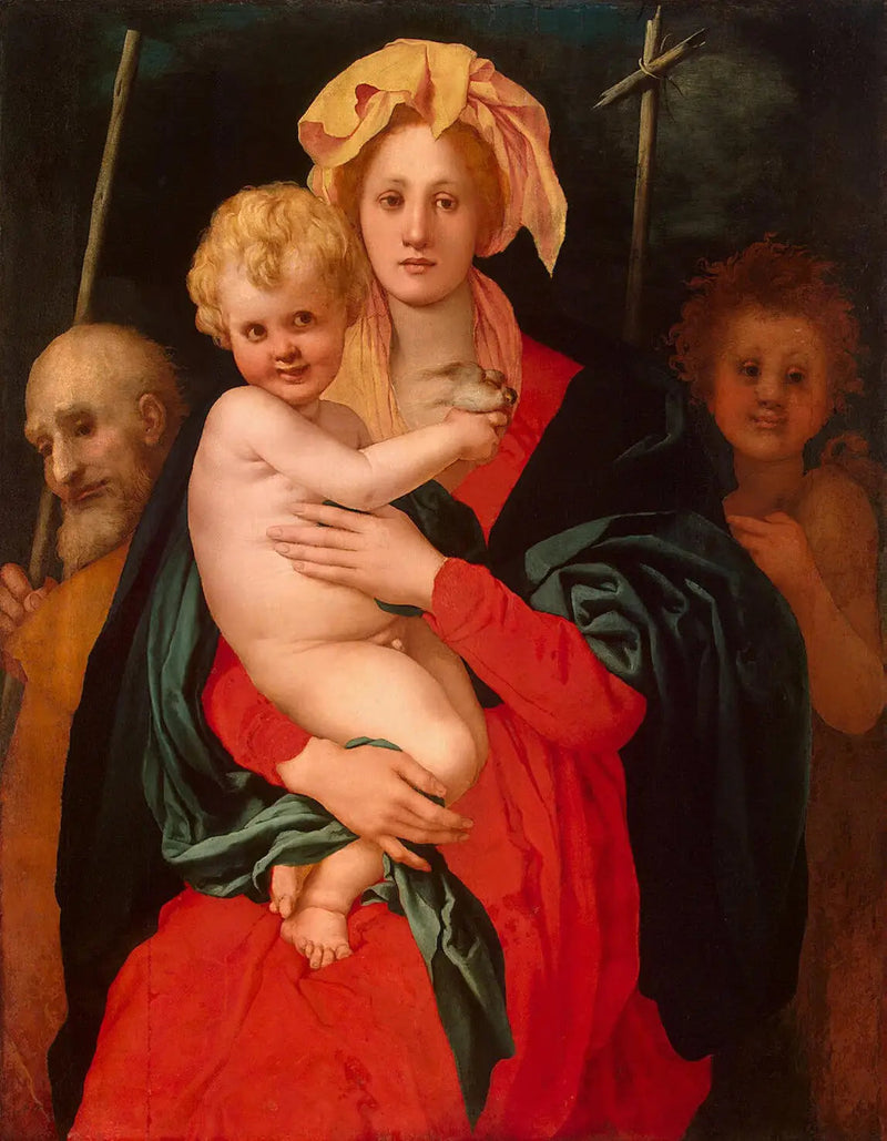 Pyhä perhe ja pyhä Johannes Kastaja - Pontormo