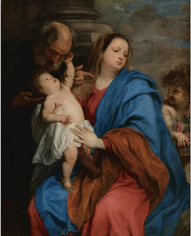 Pyhä perhe ja enkeli - Antoine van Dyck