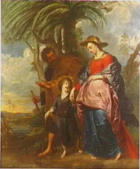Pyhä perhe Egyptistä paluun jälkeen - Antoine van Dyck