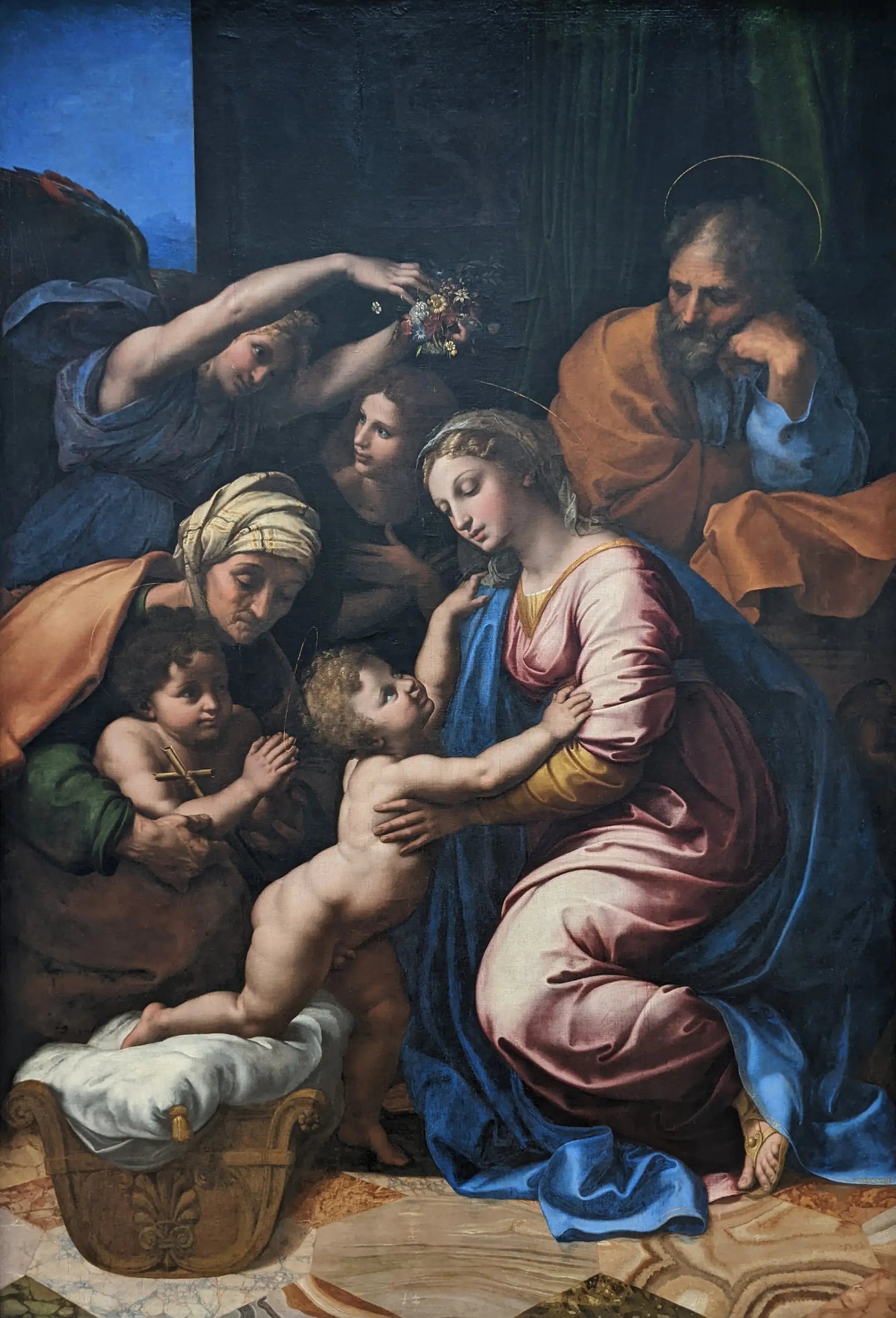 La Sainte Famille, dit La Grande Sainte Famille de François Ier - Raphaël Sanzio image 1 reproduction d’œuvre d’art à l’huile