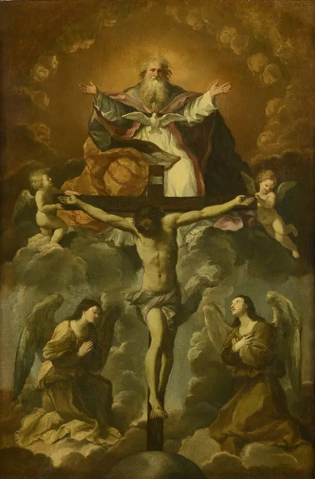 Pyhä Kolminaisuus, jota enkelit ylistävät - Guido Reni