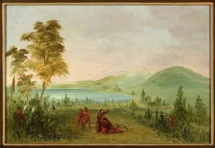La Salle salamurhassa Duhautia vastaan. 19. toukokuuta 1686 - George Catlin