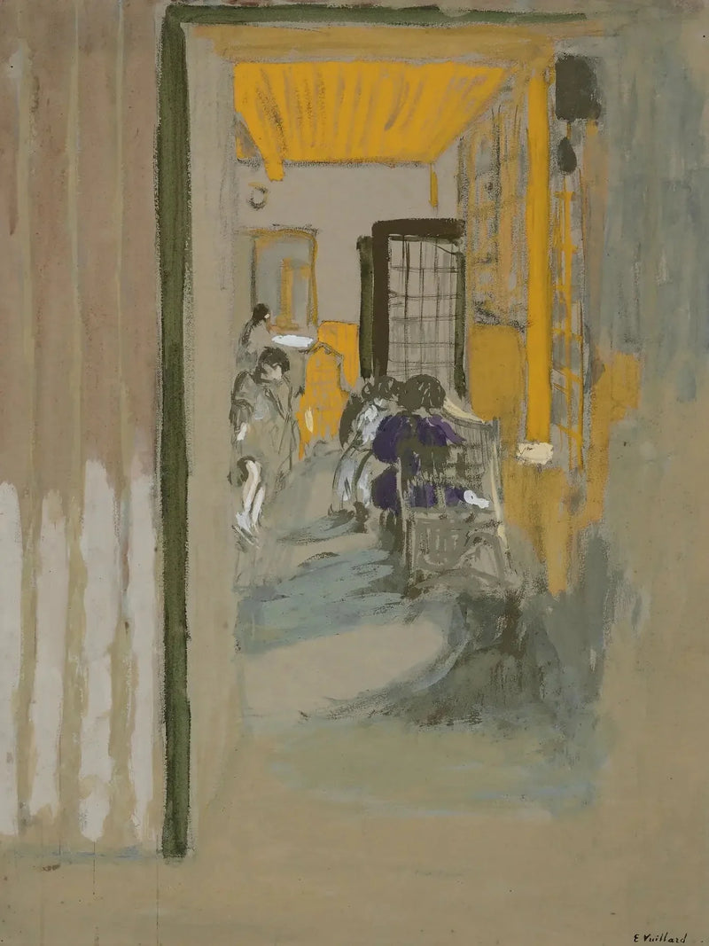 Opiskeluhuone Pavillonissa - Édouard Vuillard