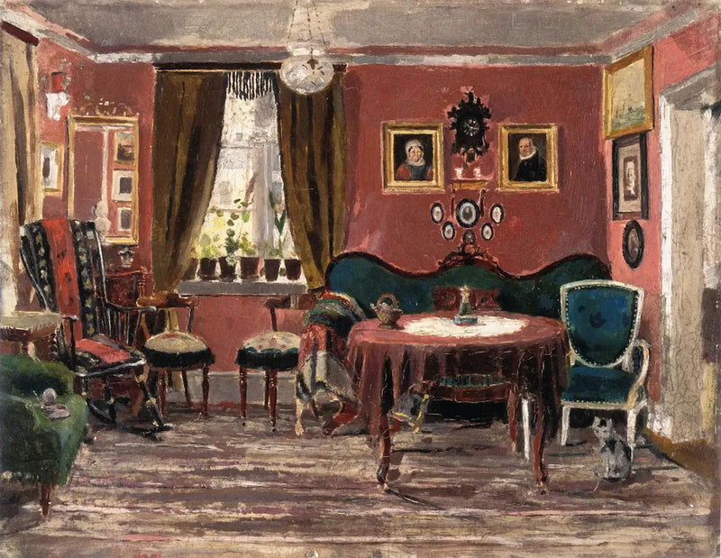 Munchin neitojen olohuone Pilestredet 61 - Edvard Munch