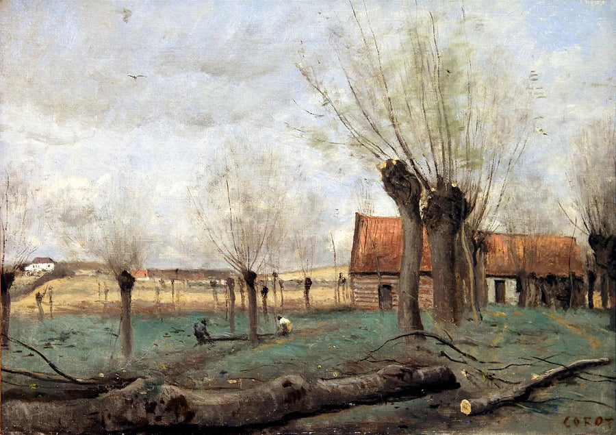 Sainte-Catherine'n laakso, lähellä Arrasia - Jean-Baptiste Camille Corot