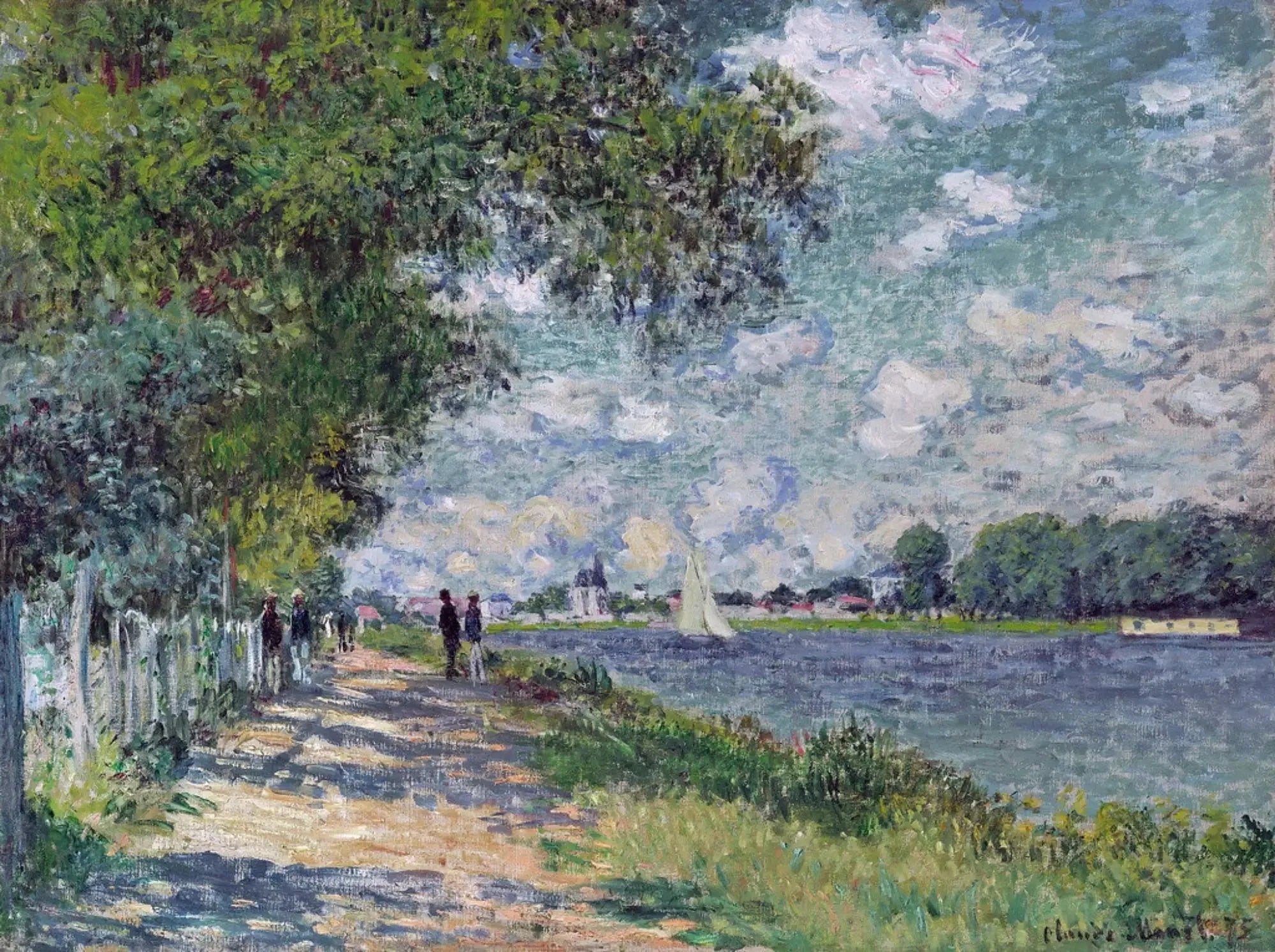 La Seine à Argenteuil - Claude Monet image 1 reproduction d’œuvre d’art à l’huile