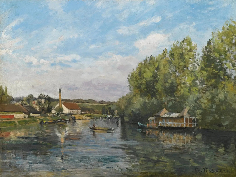 Seine Port-Marlyssä - Camille Pissarro