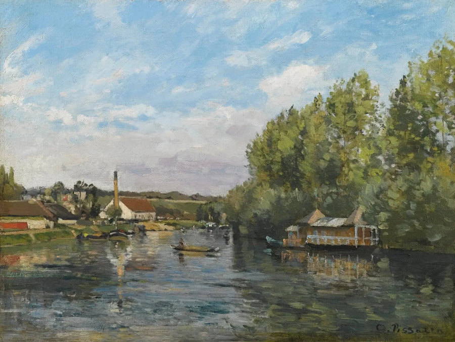 Seine Port-Marlyssä - Camille Pissarro