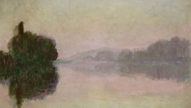 Seine Port-Villezissä, iltavaikutelma - Claude Monet