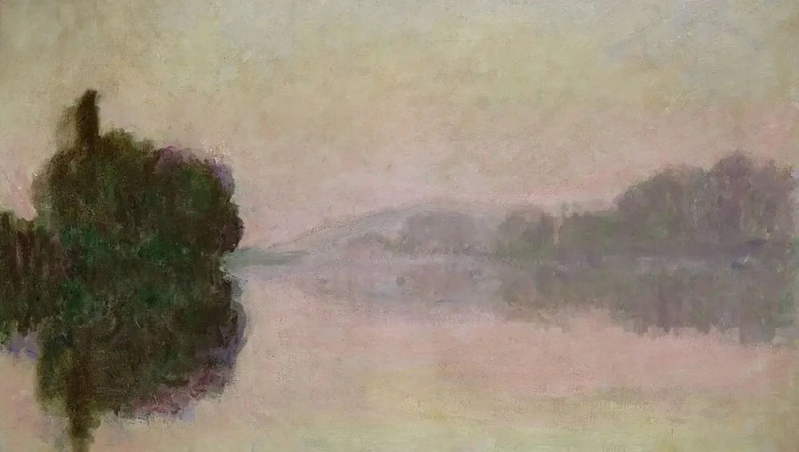 Seine Port-Villezissä, iltavaikutelma - Claude Monet