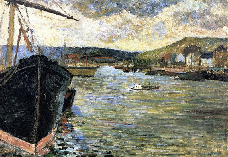 Seine Rouenissa, tai Rouenin satama - Paul Gauguin