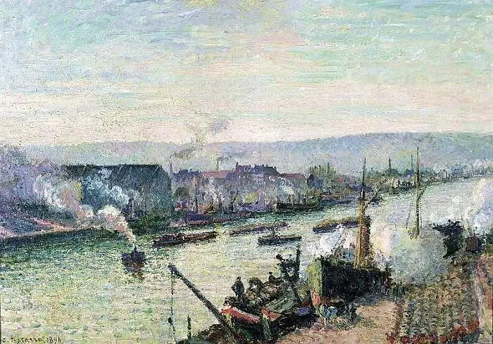 Seine Rouenissa, Saint-Sever - Camille Pissarro