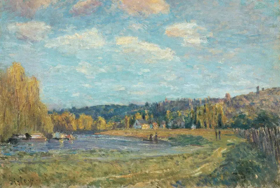 Seine Saint-Cloud - Alfred Sisley