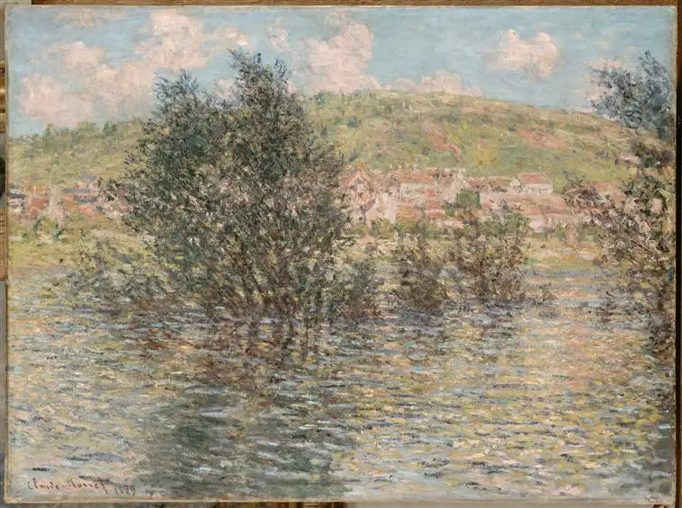 Seine Vétheuilissä, auringonvalo sateen jälkeen - Claude Monet