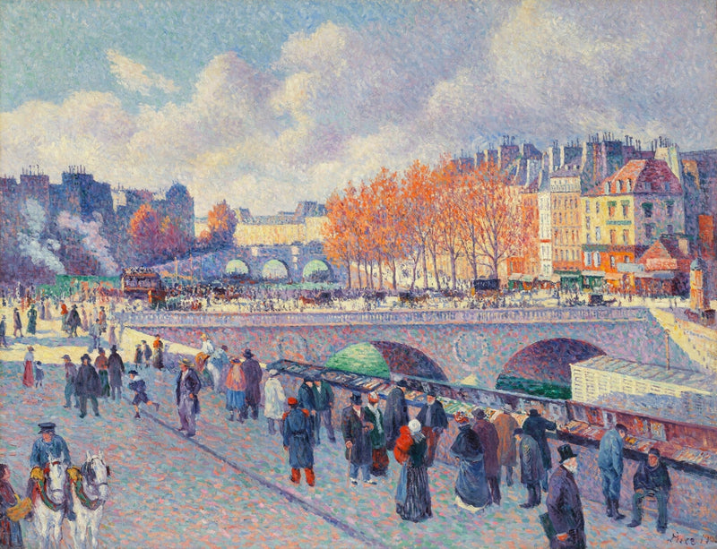 Seine-joki Saint-Michel-sillalla - Maximilien Luce