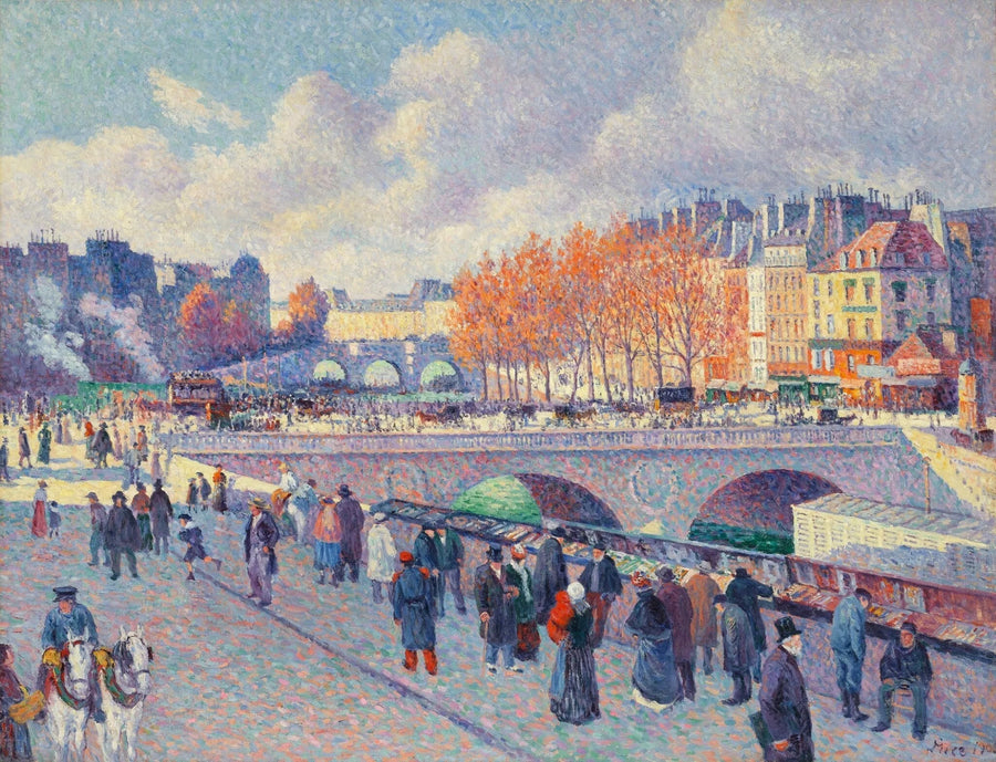 Seine-joki Saint-Michel-sillalla - Maximilien Luce