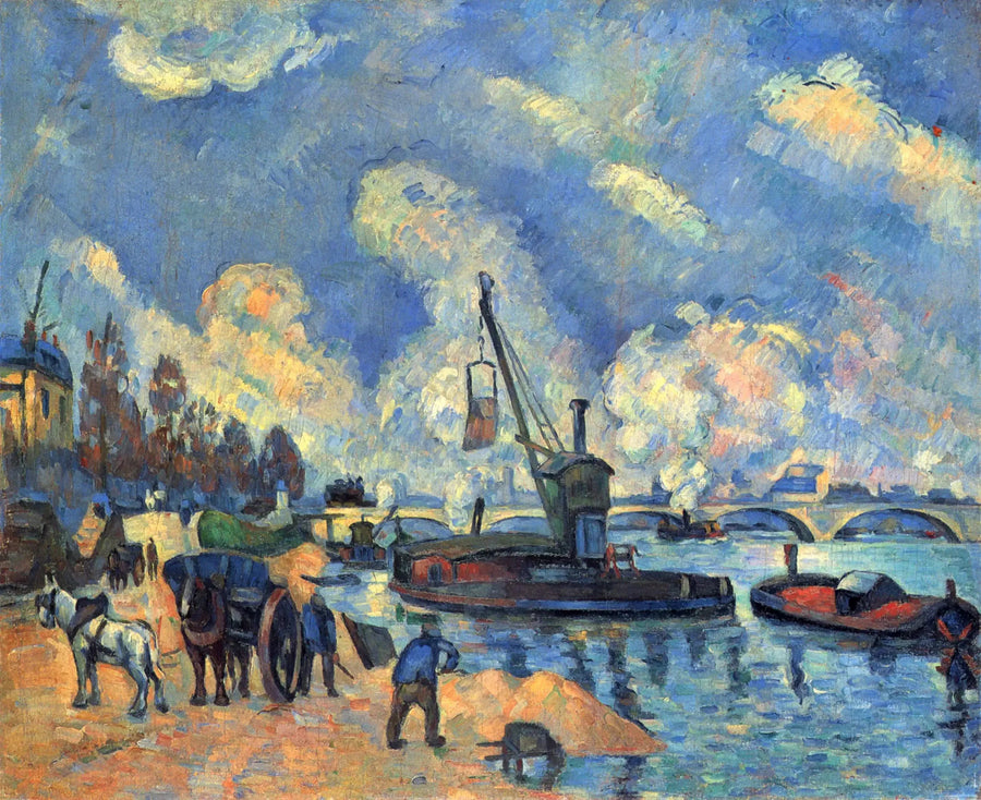 Seine Austerlitzin laiturilla - Paul Cézanne