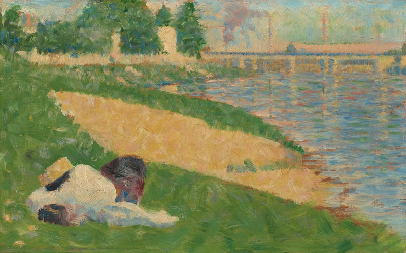 Seine vaatteet rannalla - Georges Seurat
