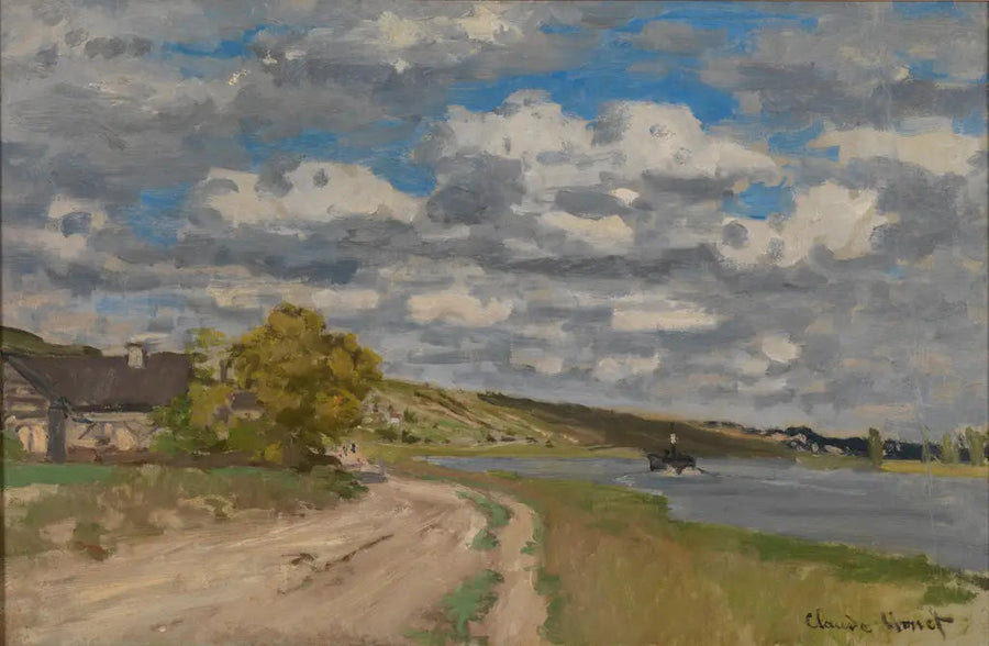 Seine lähellä suistoaan, Honfleur - Claude Monet