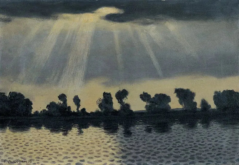 Seinen joki Andelys'n lähellä - Félix Vallotton