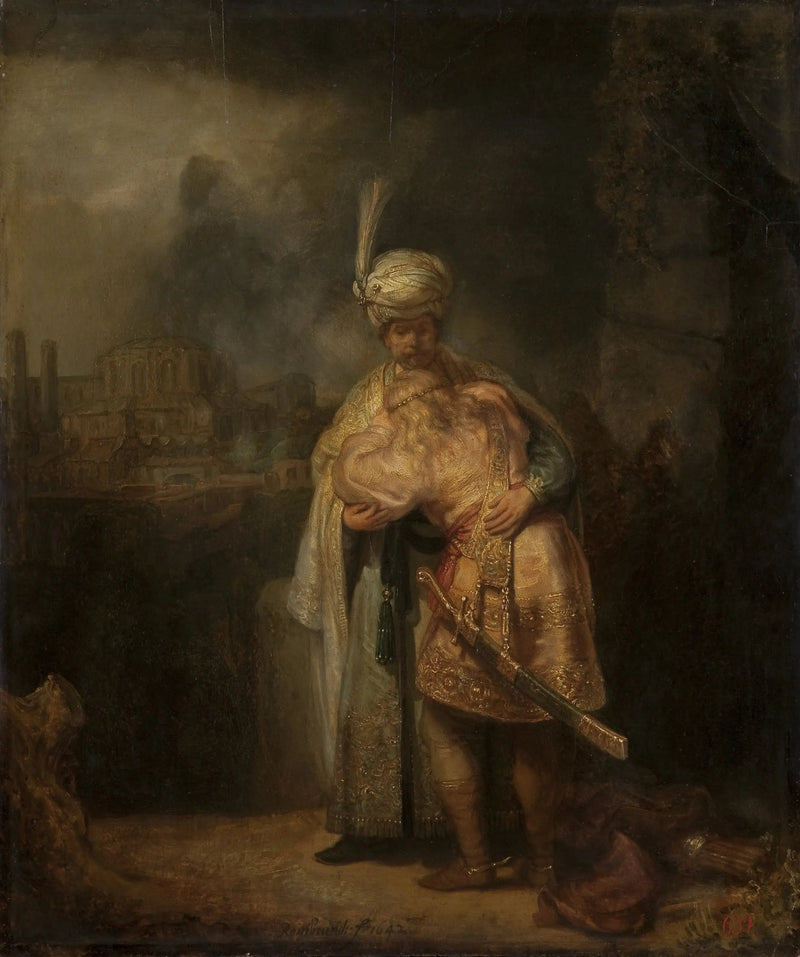 Davidin ja Jonathanin ero - Rembrandt