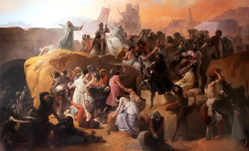 Ristiretkeläisten jano Jerusalemissa - Francesco Hayez
