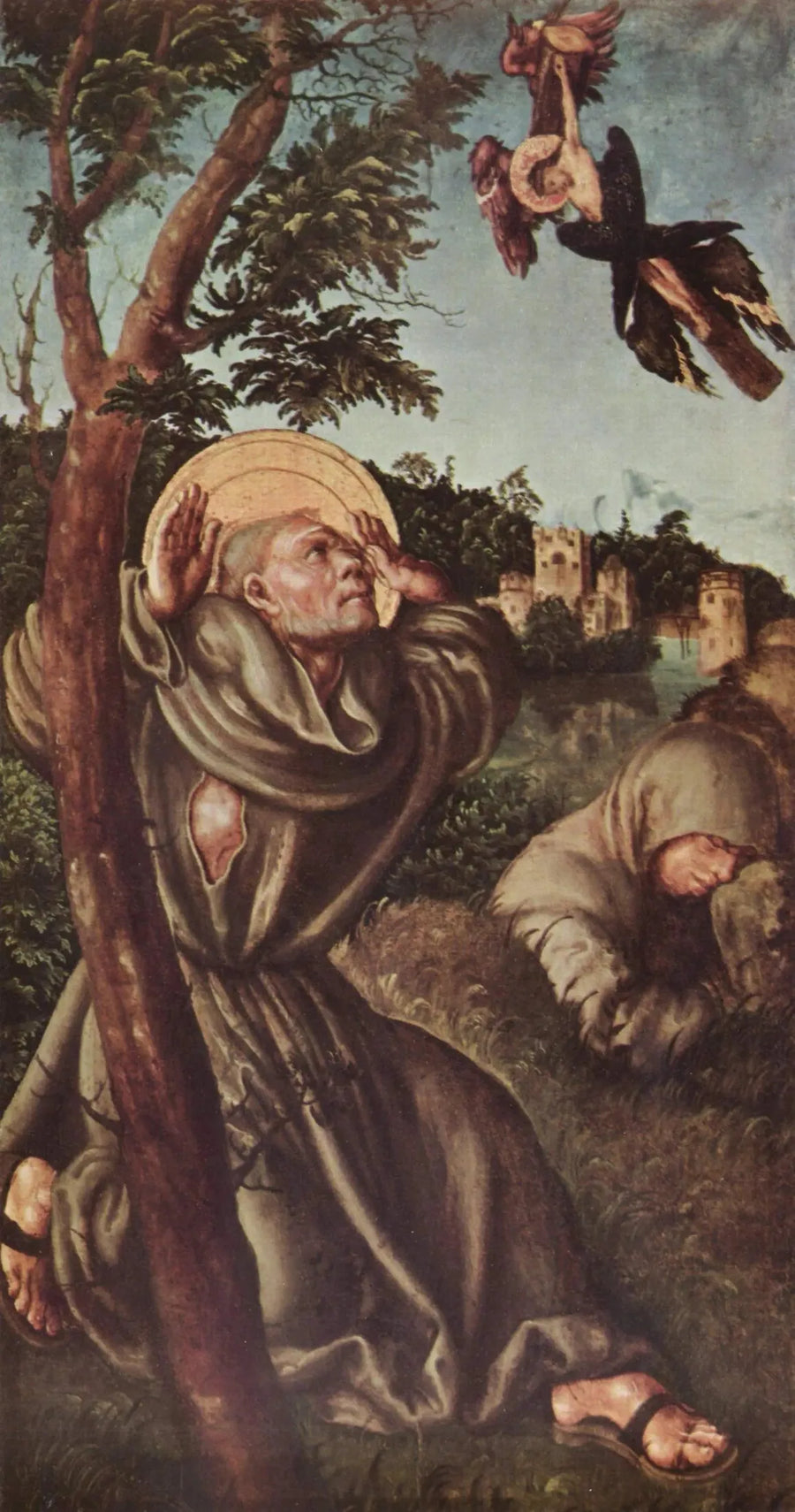 Pyhän Fransiska leimaaminen - Lucas Cranach vanha mestari