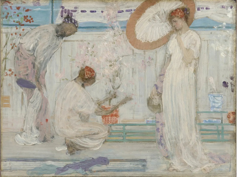 Valkoinen sinfonia: Kolme tyttöä - James Abbott McNeill Whistler