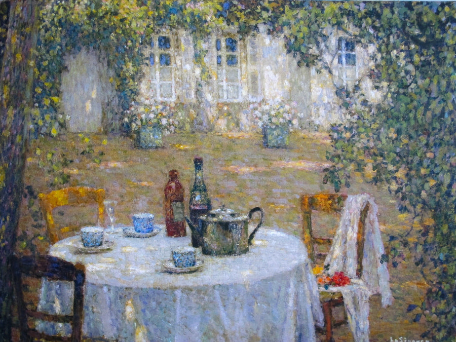 Auringonpaisteinen pöytä - Henri Le Sidaner