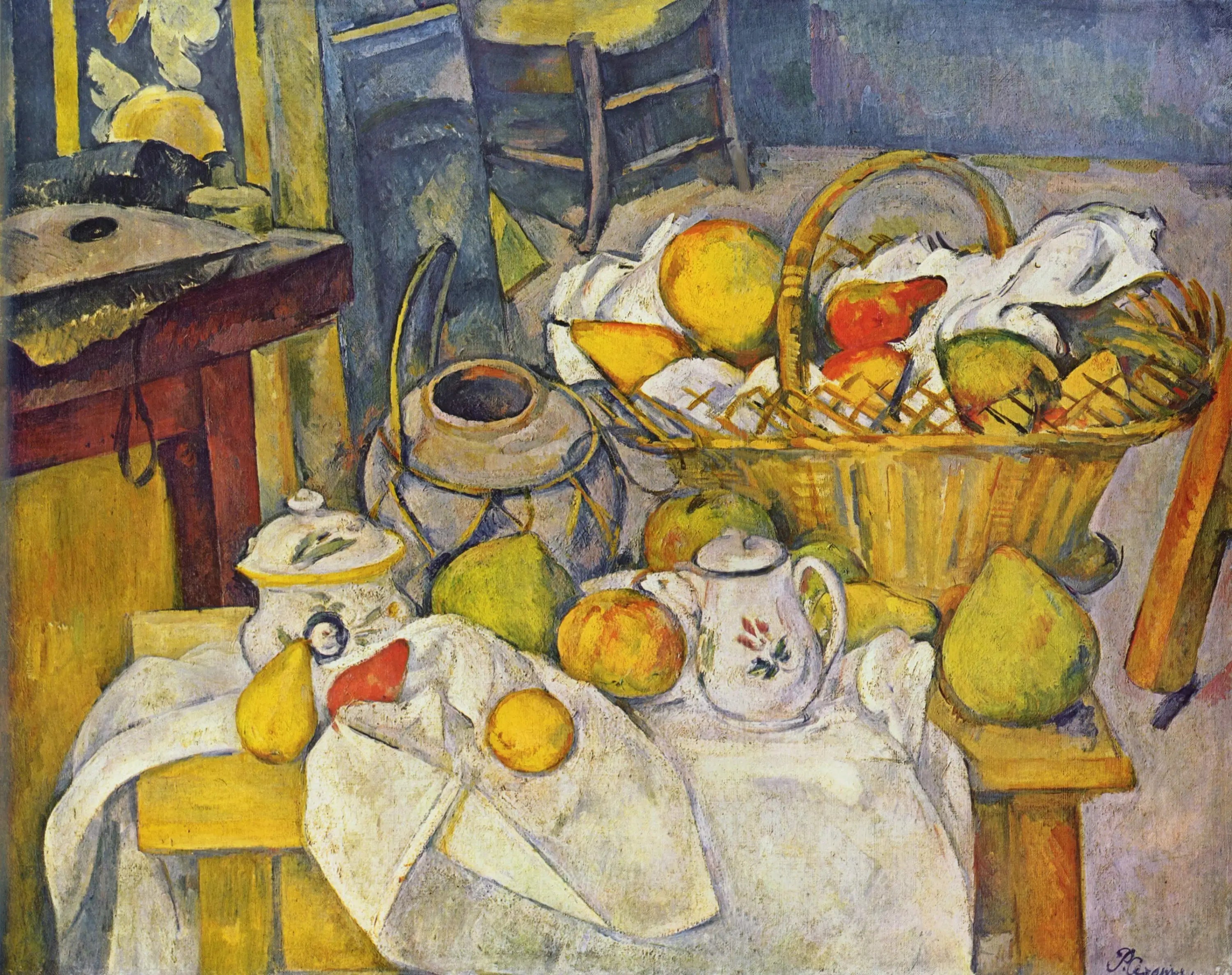 La Table de cuisine - Paul Cézanne image 1 copie de tableau peinte à la main