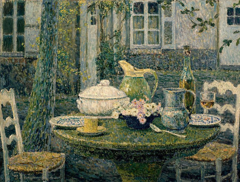 Kevään pöytä, Gerberoy - Henri Le Sidaner